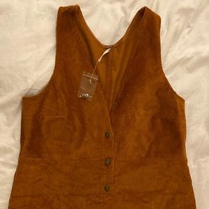 Free People button down corduroy tunic/dress-M